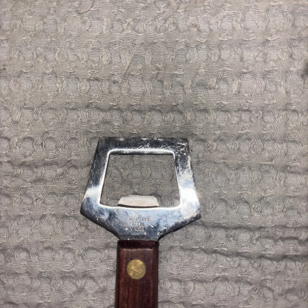 1970s Japanese stainless Steele bottle opener